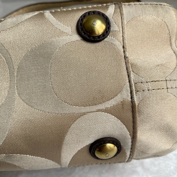 Coach Colette Sateen Carryall Pale/khaki/natural Bag - Picture 8 of 16